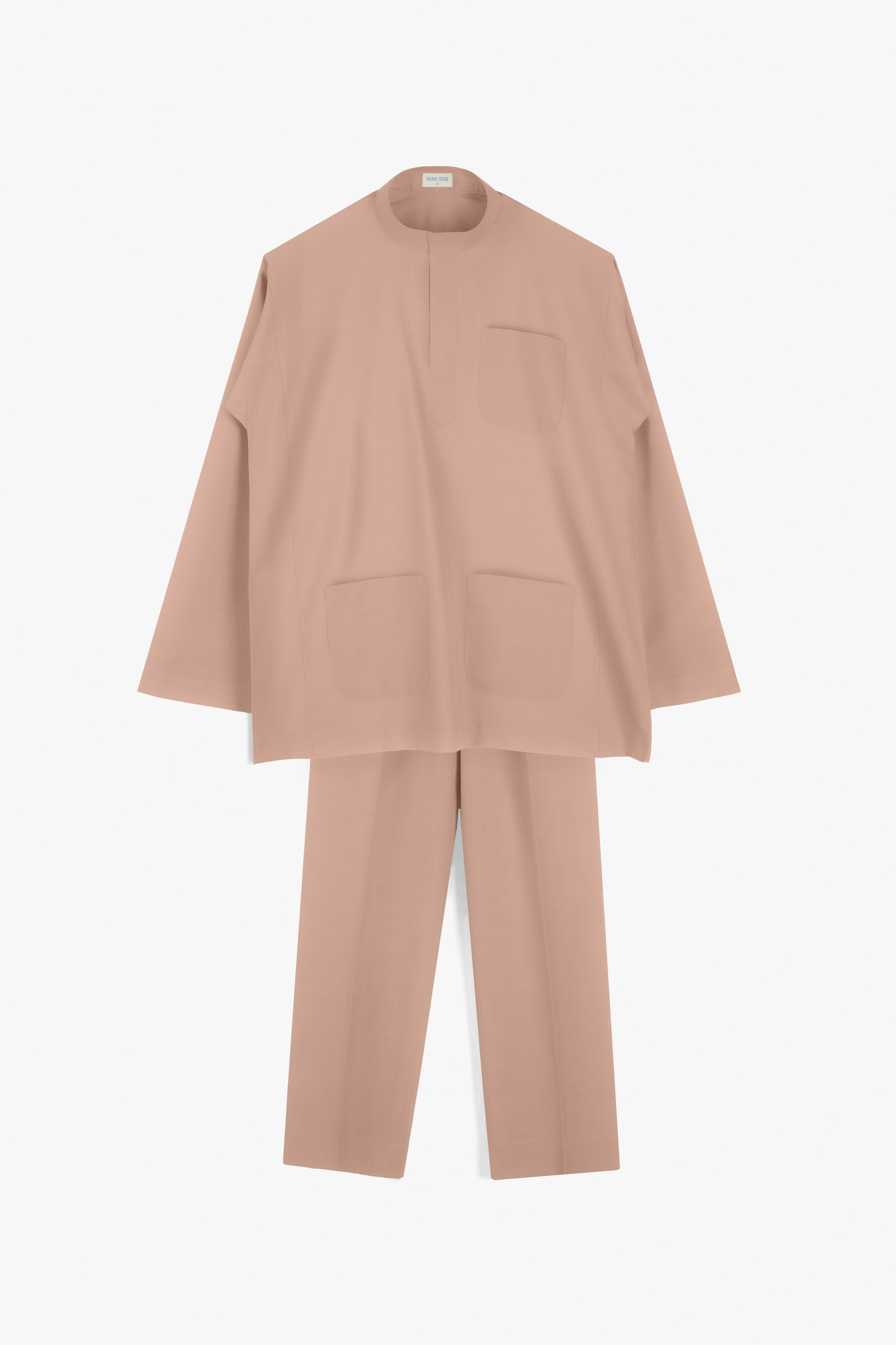 Cekak Musang in Nude Pink