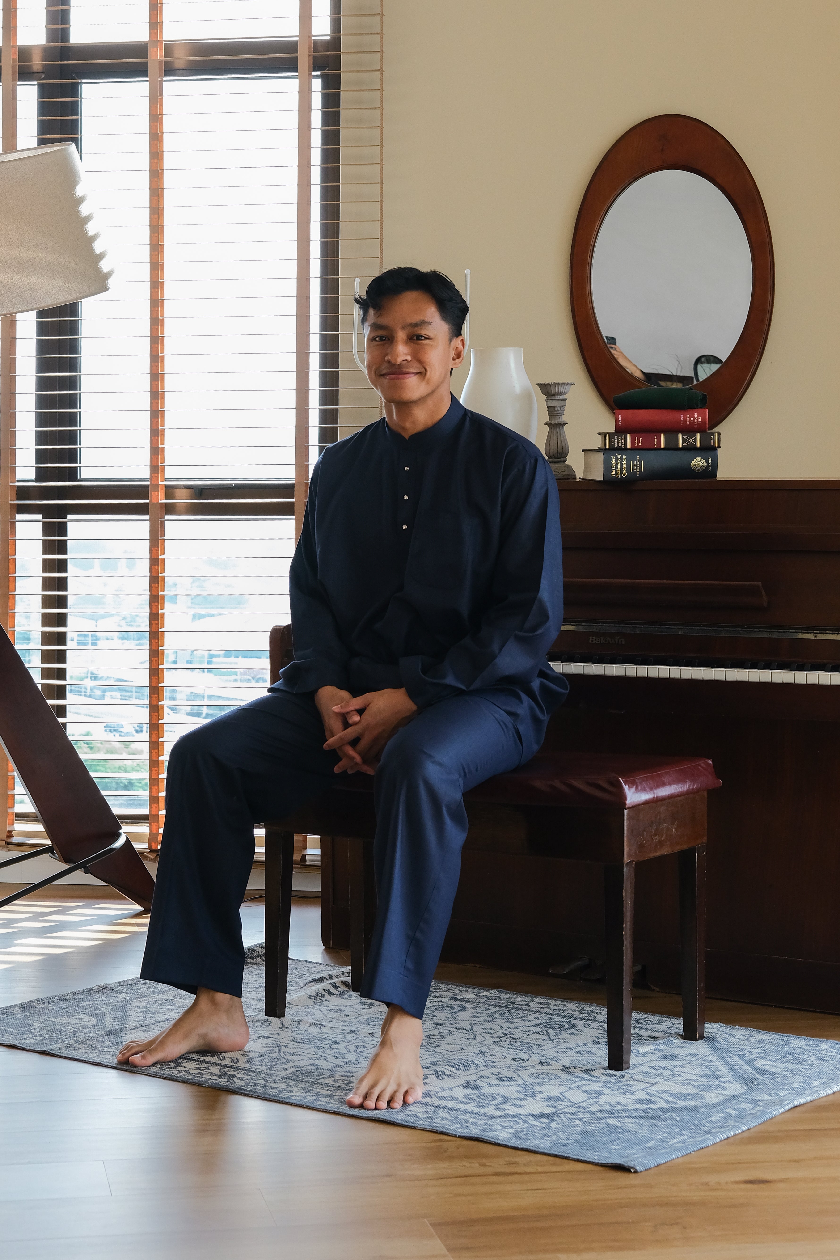 Tunku in Navy Blue