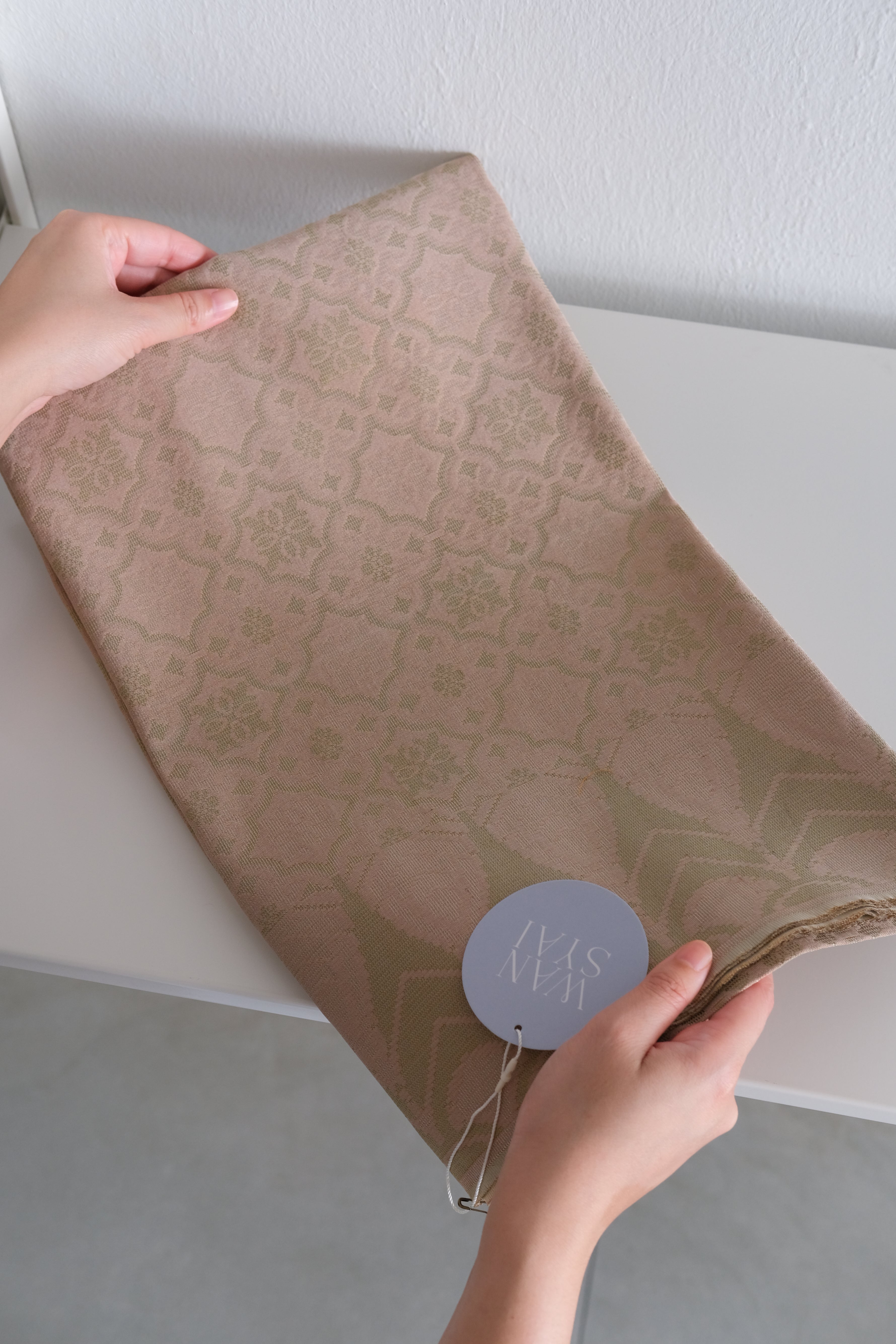 Songket Sampin in Soft Pink