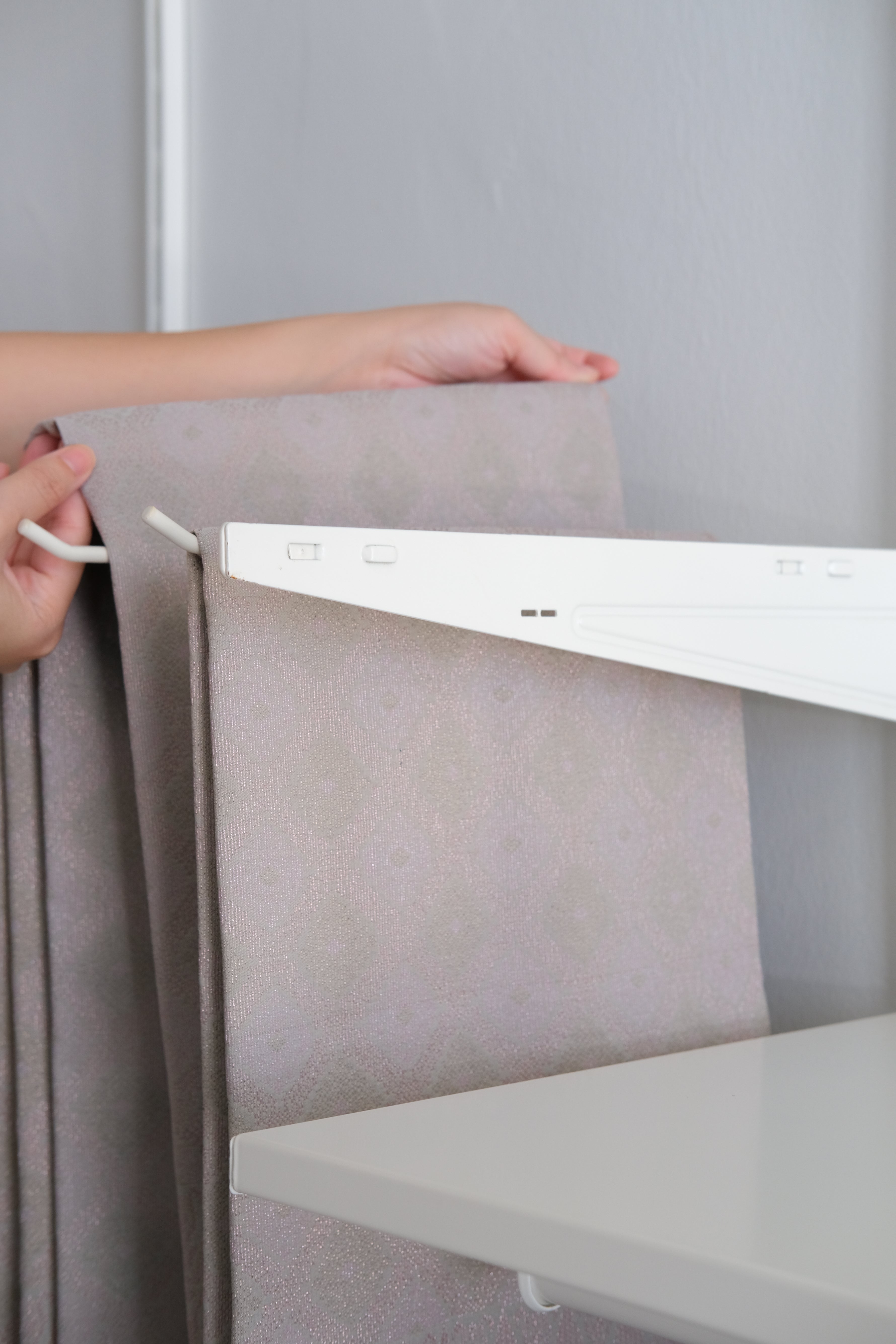 Songket Sampin in Light Grey