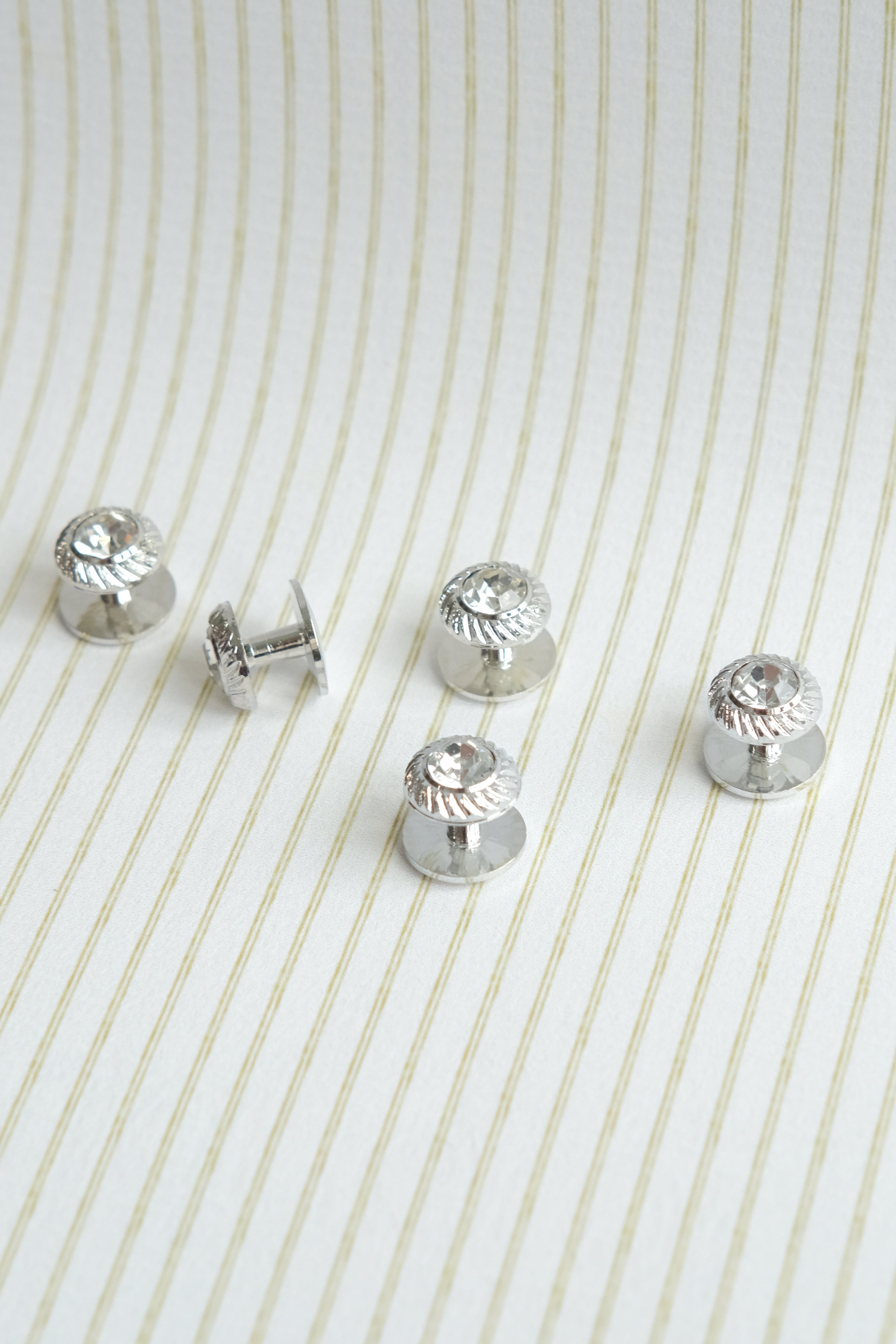 Antique Silver Baju Melayu Buttons