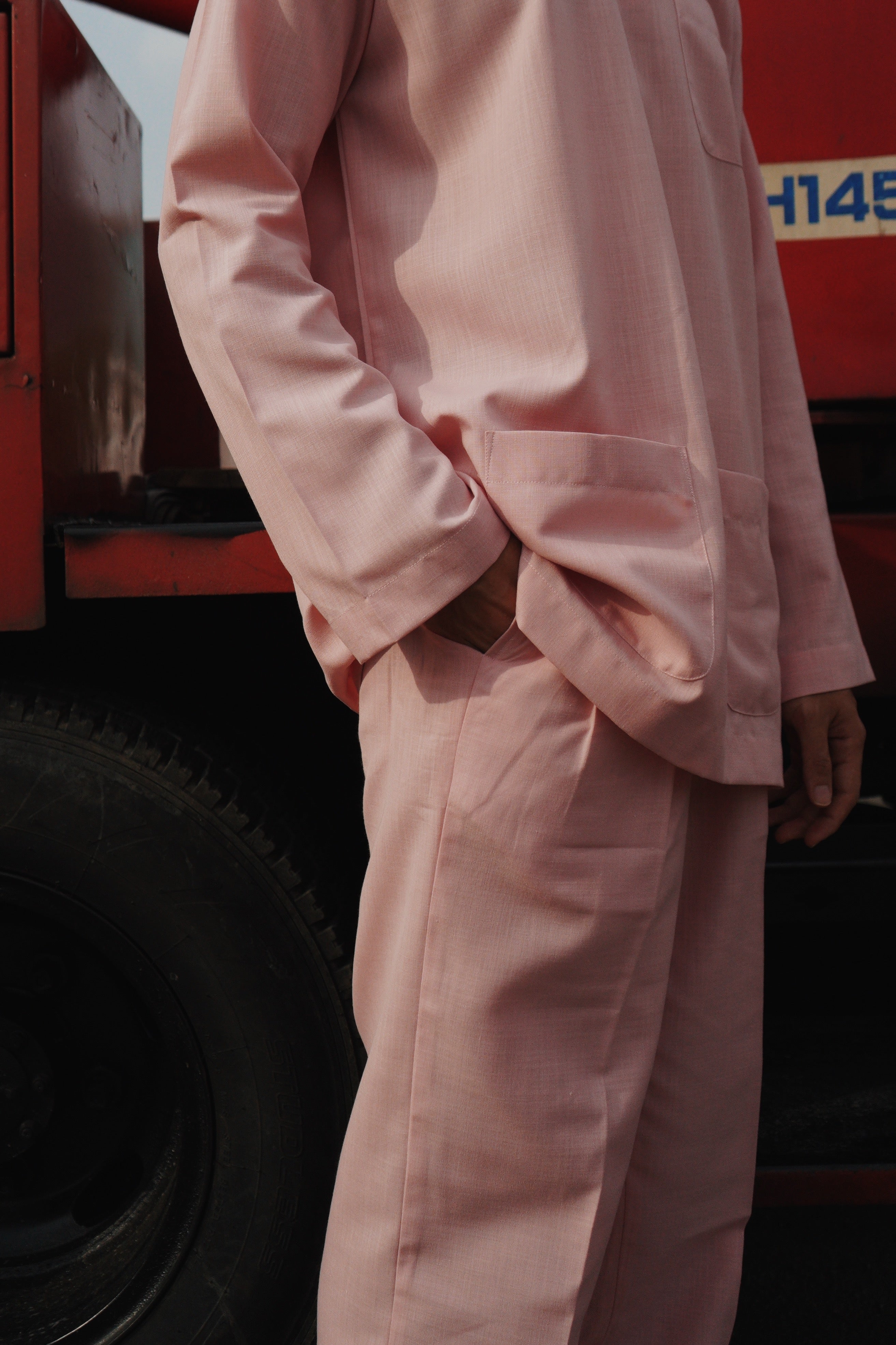 Teluk Belanga in Light Pink