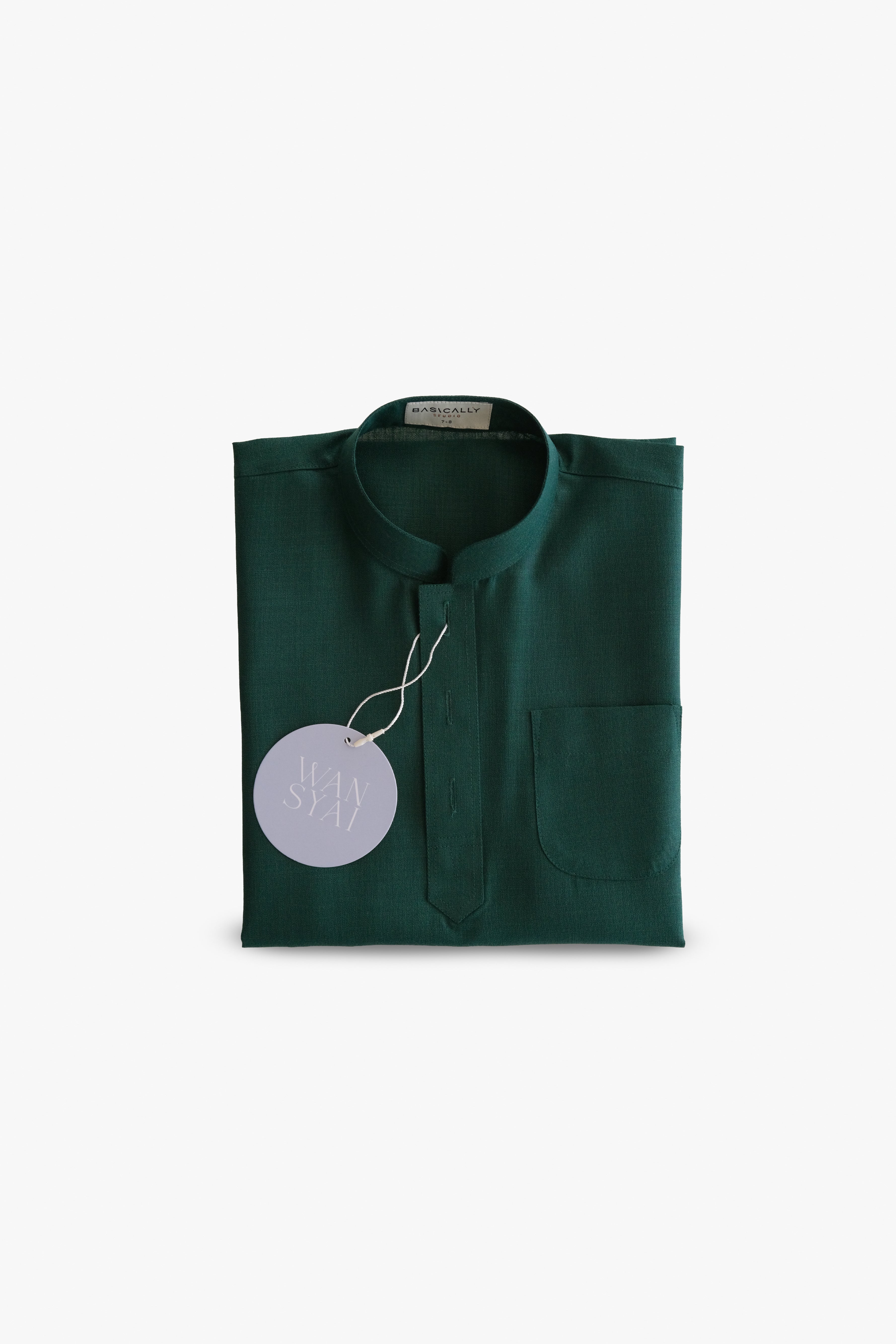 Tunku Kids with Pesak in Emerald Green