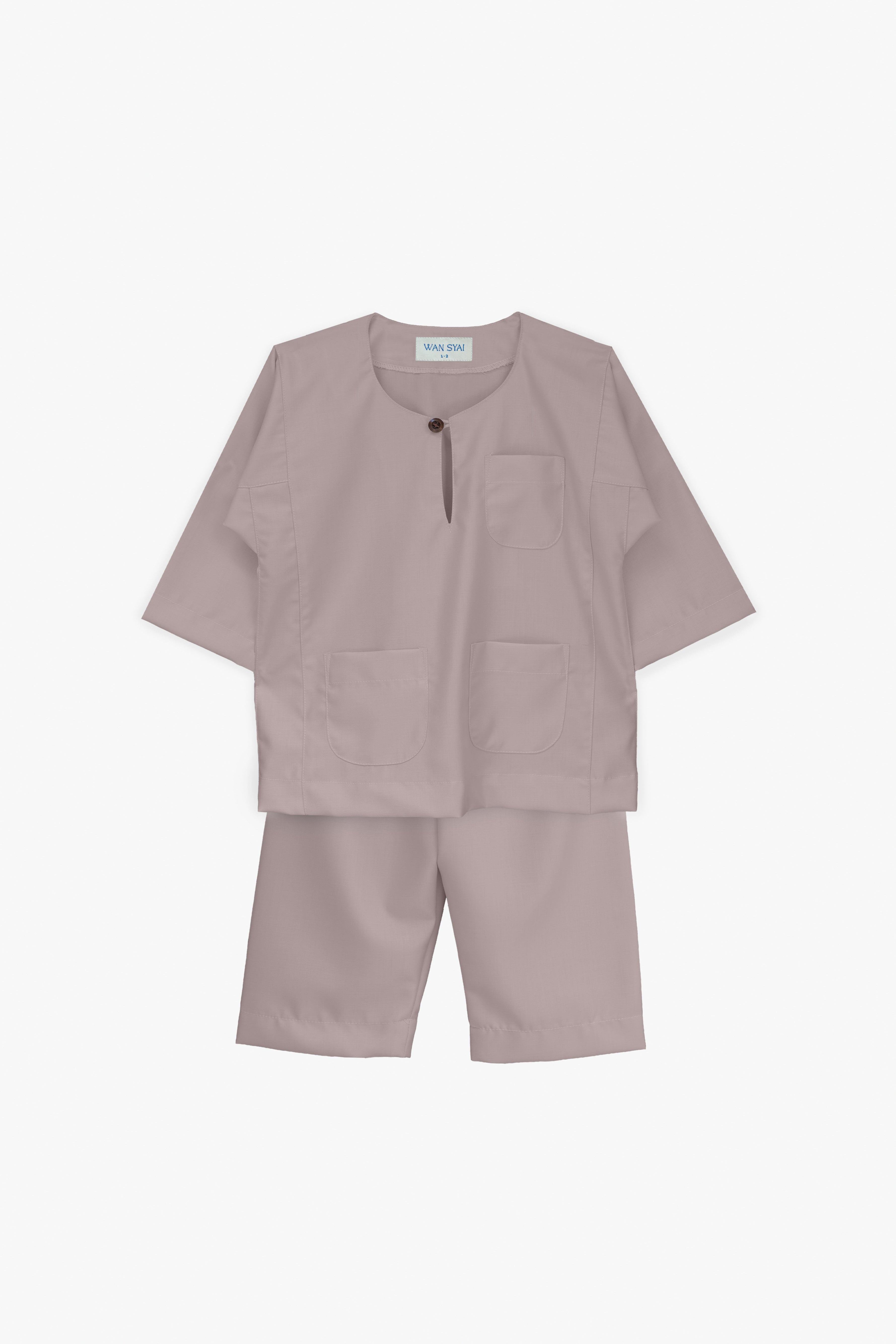 Teluk Belanga Kids with Pesak in Lilac Gray