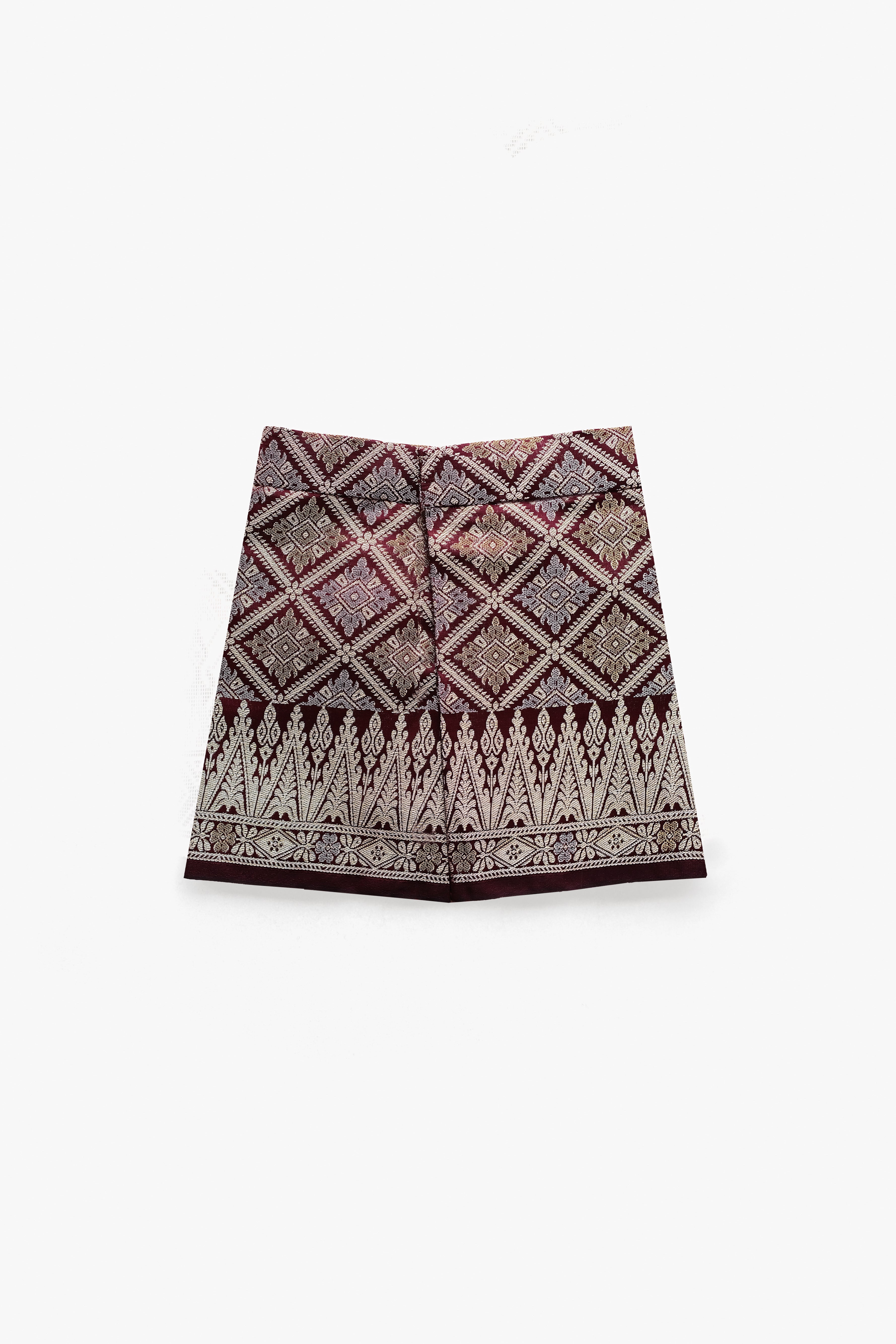 Brocade Kids in Maroon