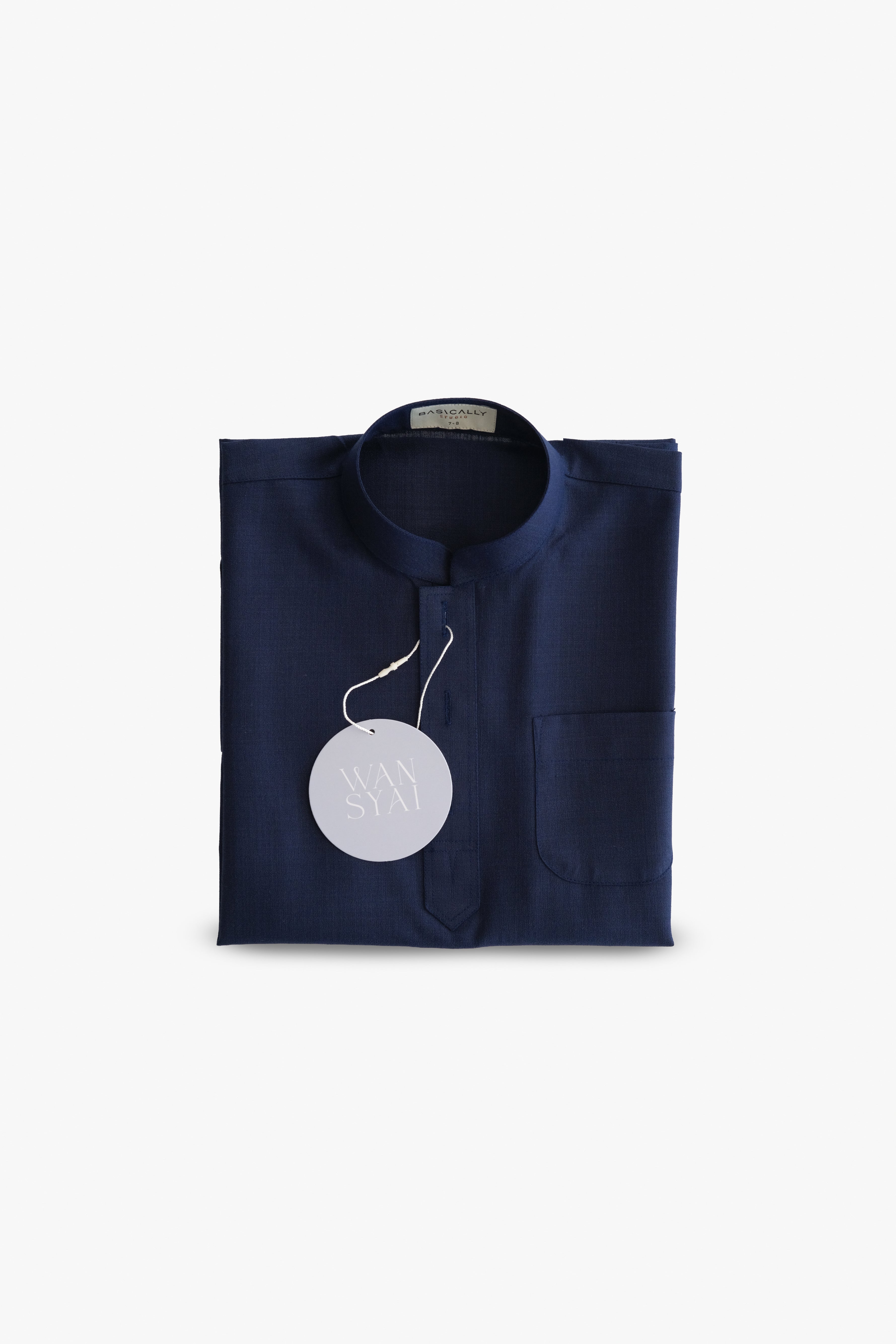 Tunku Kids with Pesak in Navy Blue
