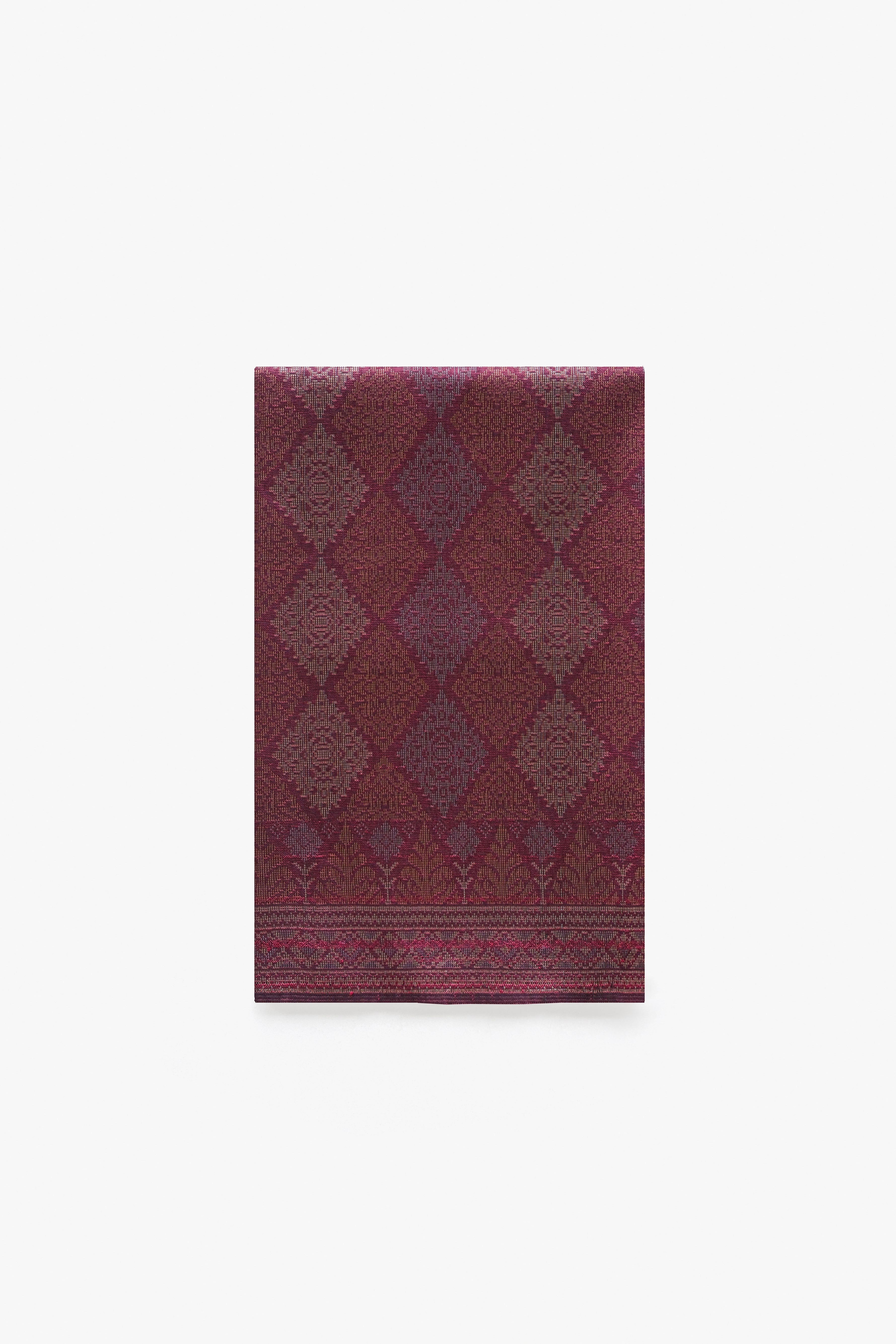 Songket Samping in Maroon