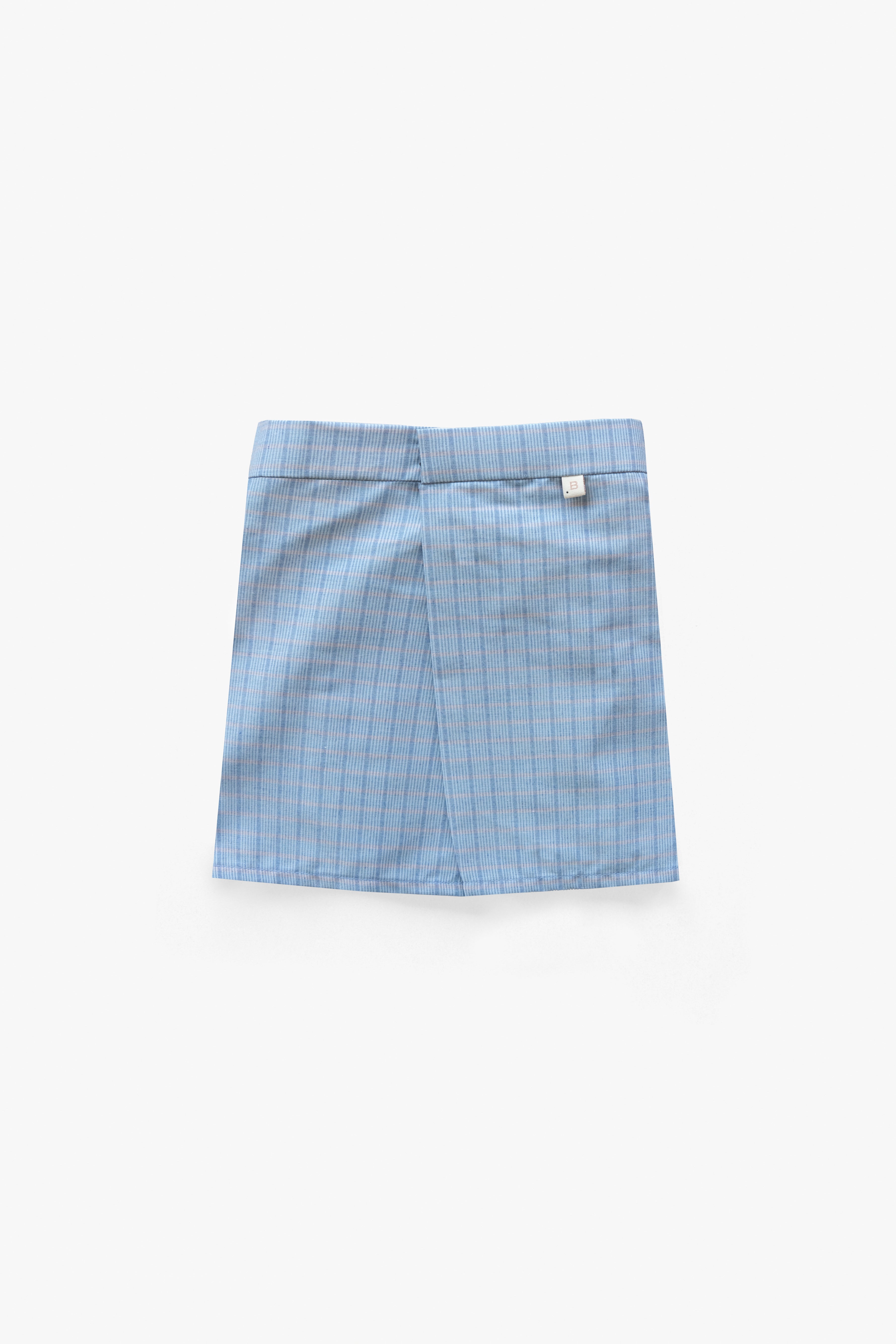 Blue Checkered Sarong Kids