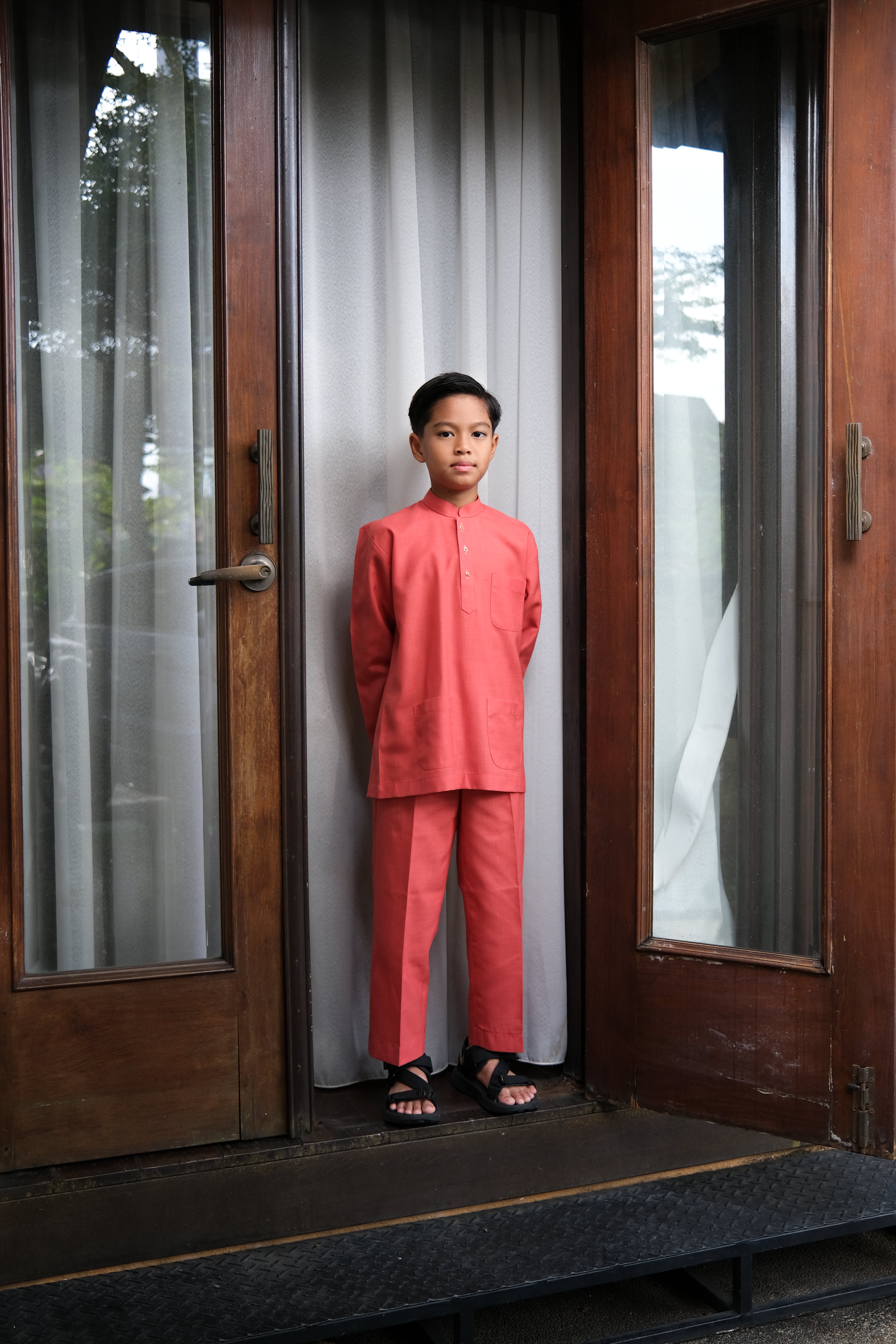 Tunku Kids in Brick Red