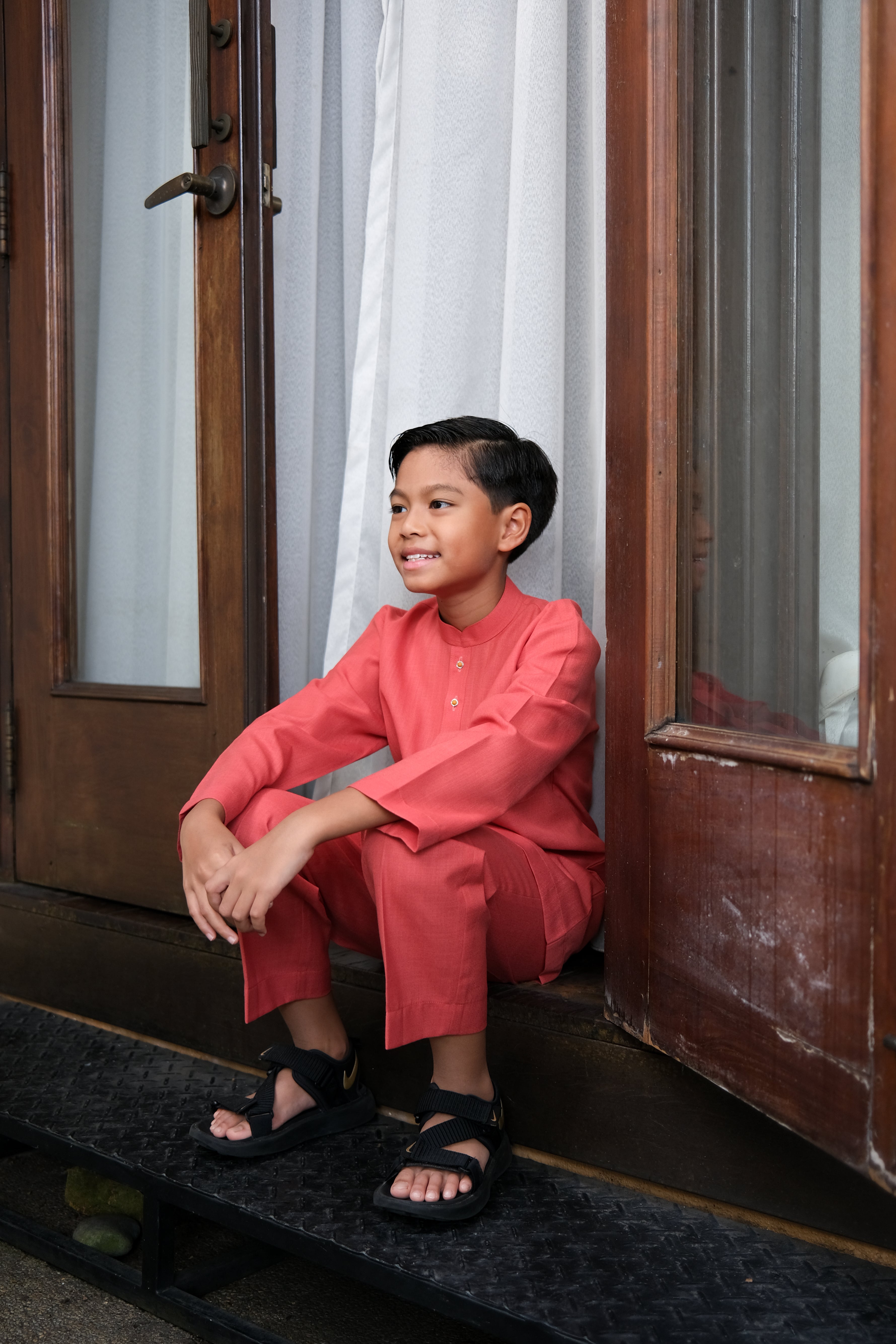 Tunku Kids in Brick Red