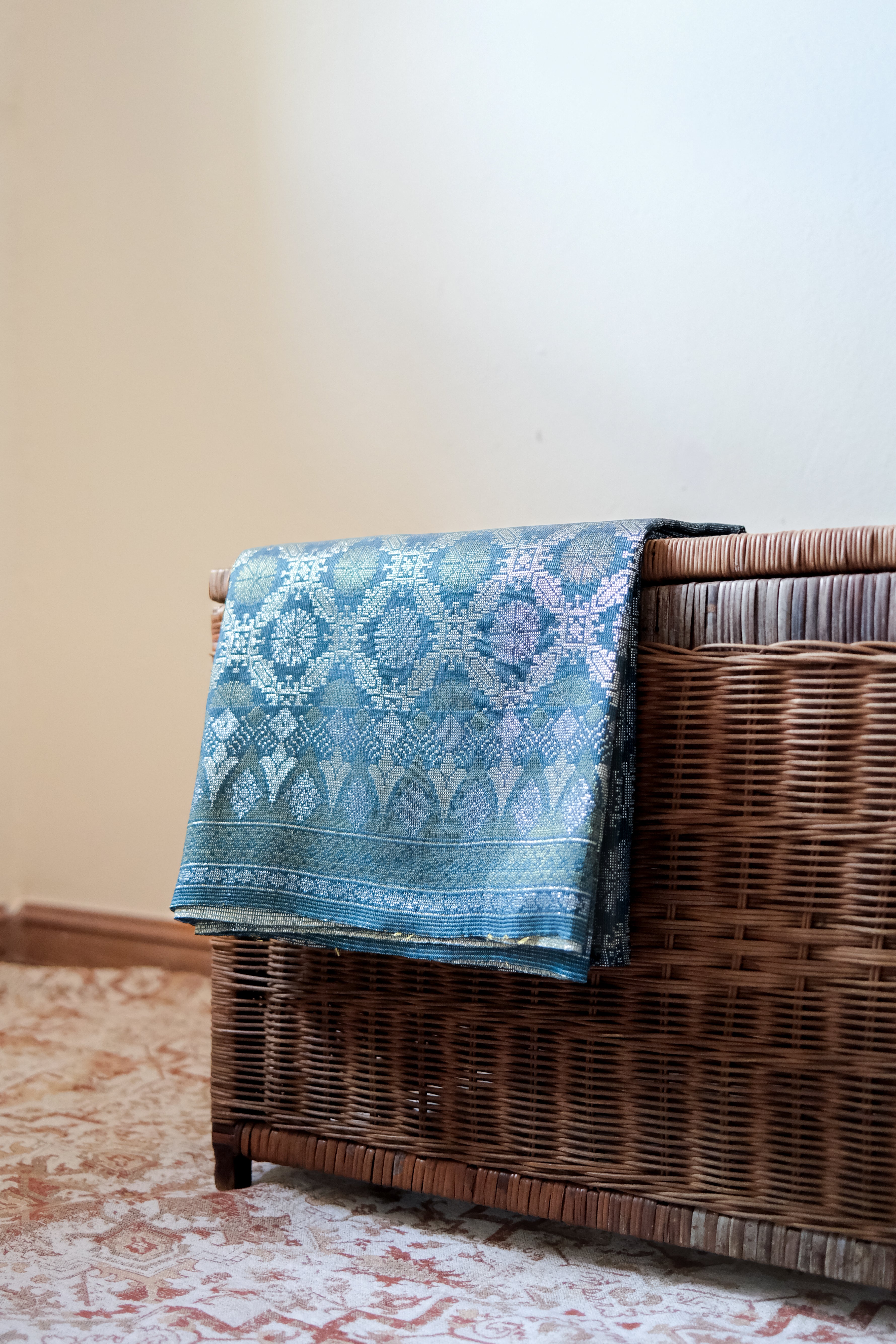 Songket Sampin in Blue