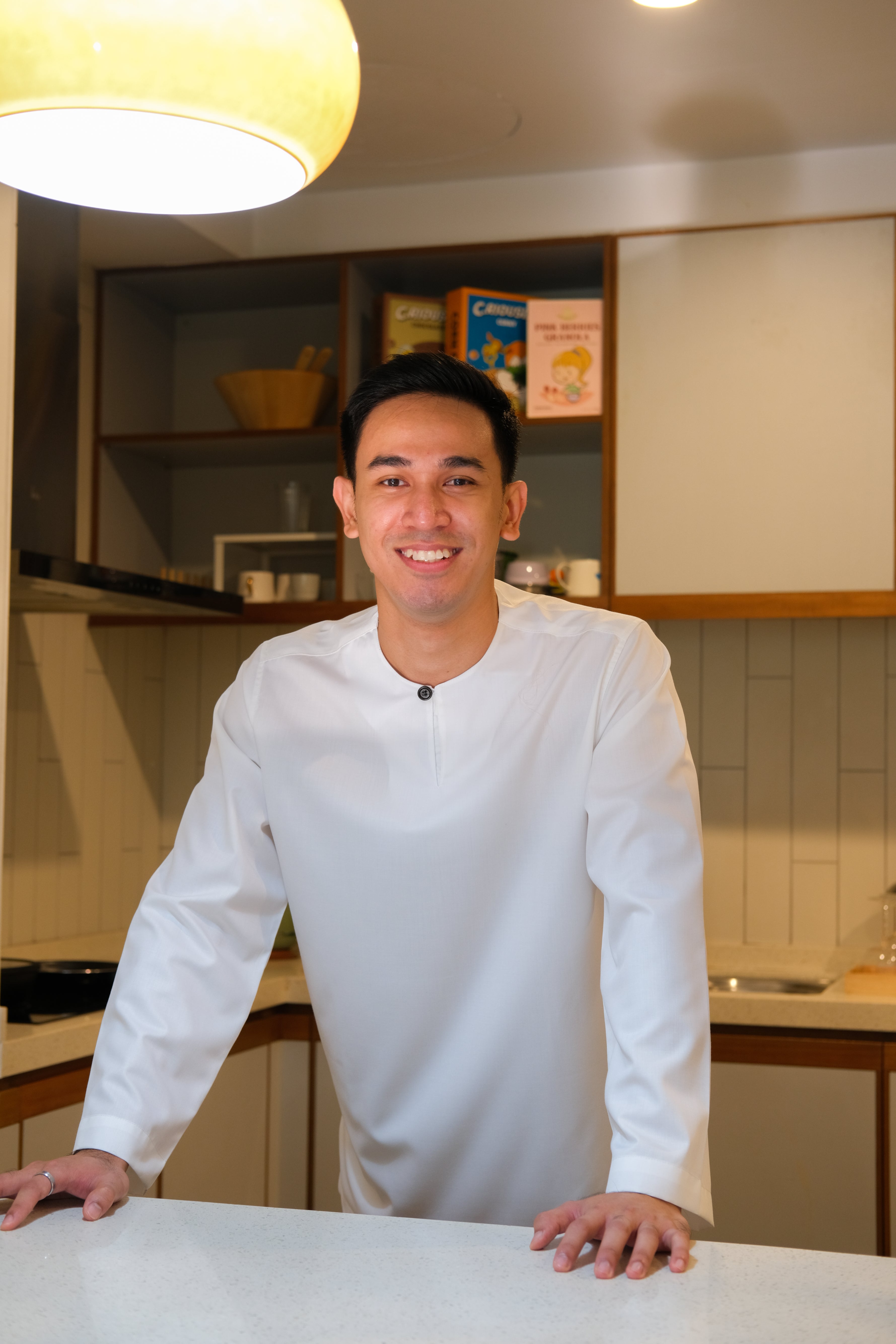 Long-sleeve Kurta in Off-white