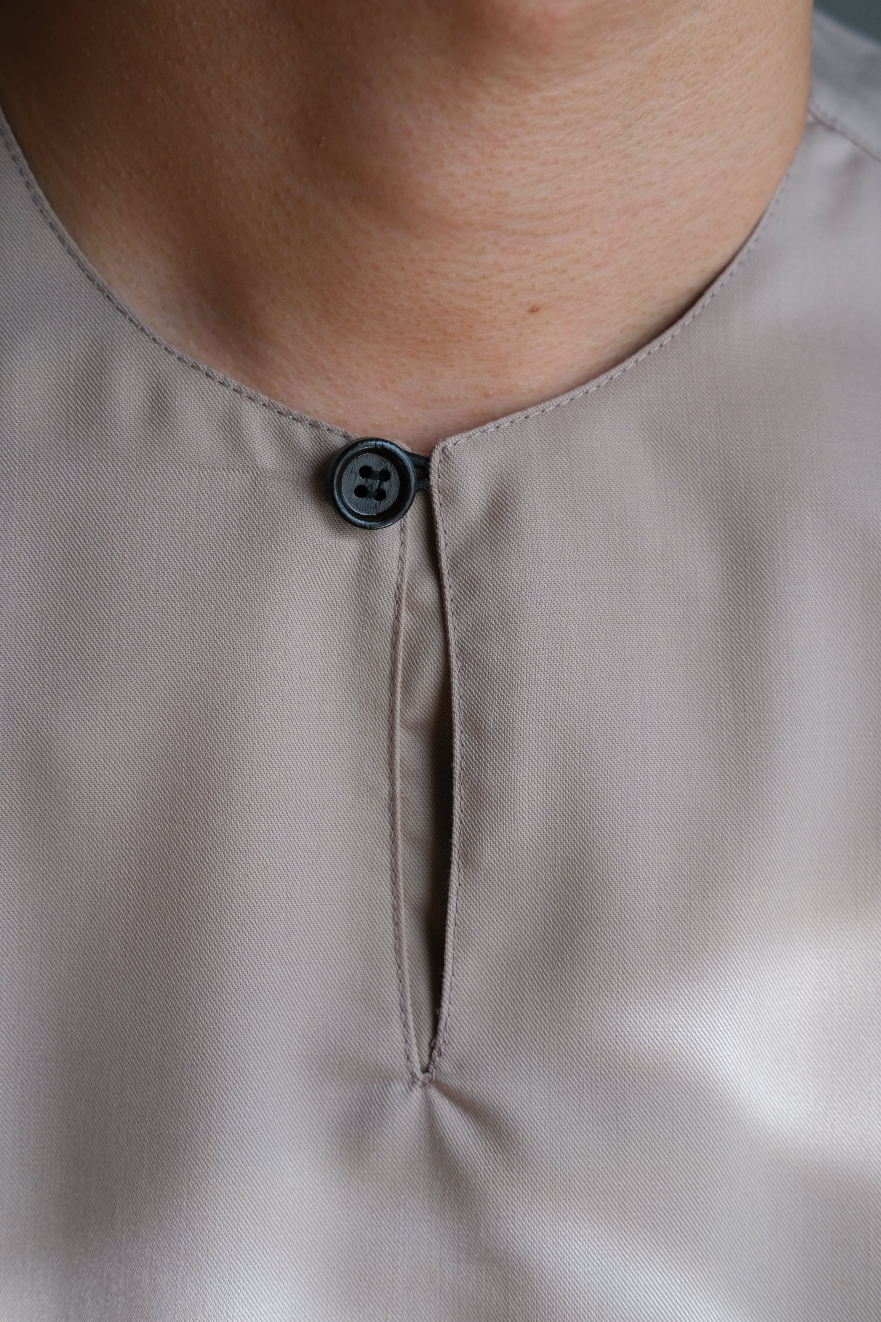 Long-sleeve Kurta in Light Brown