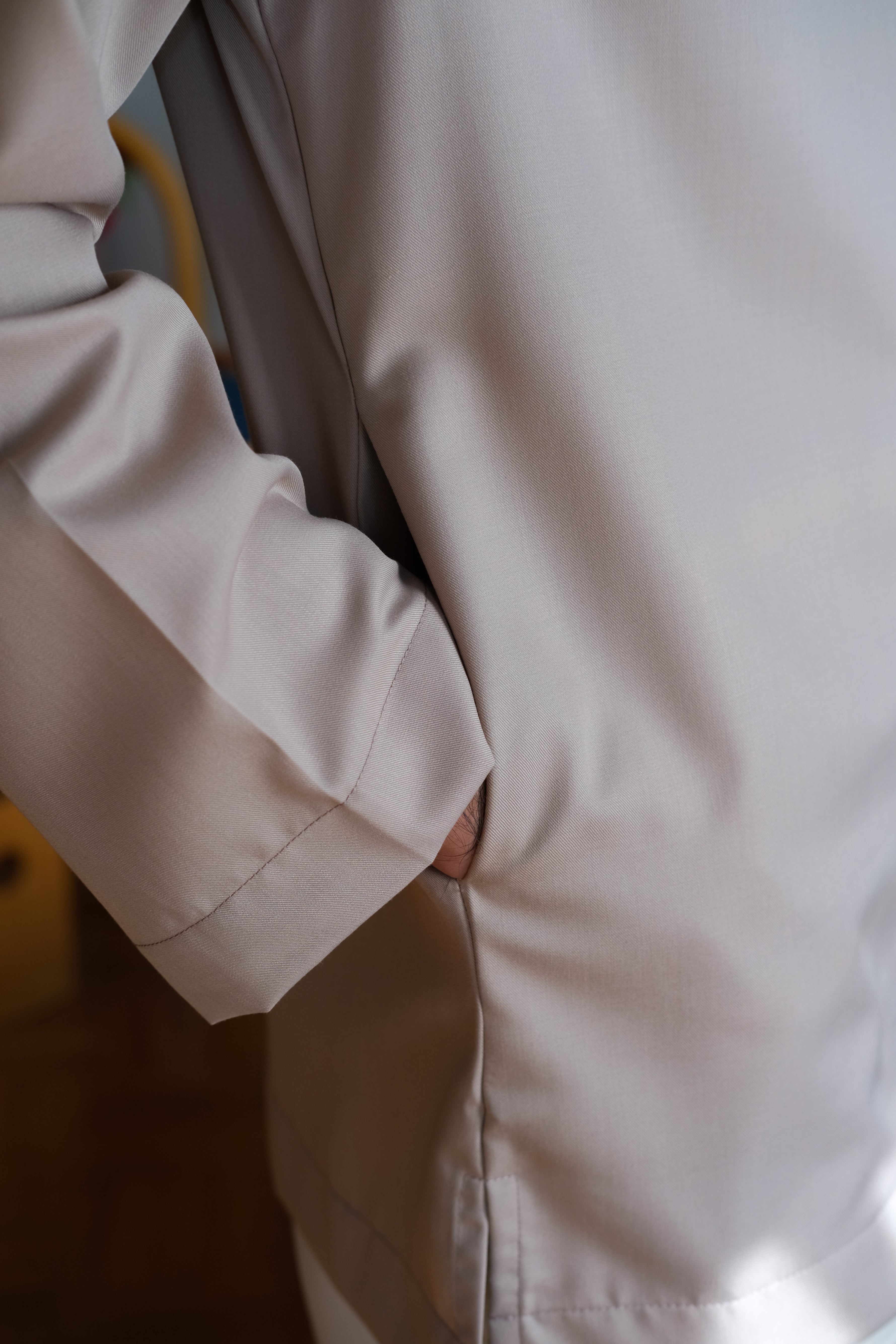 Long-sleeve Kurta in Light Brown