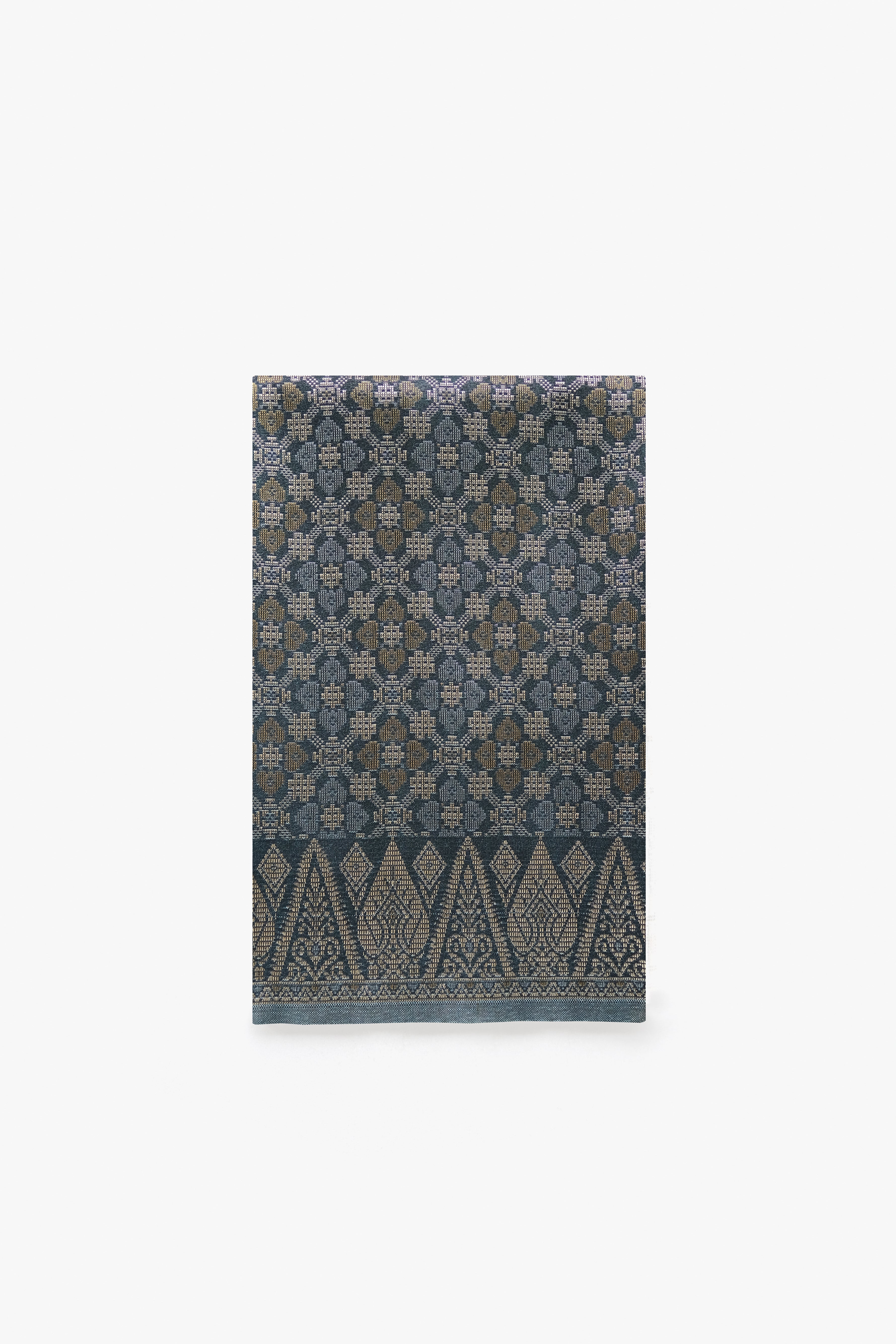 Songket Sampin in Prussian Blue