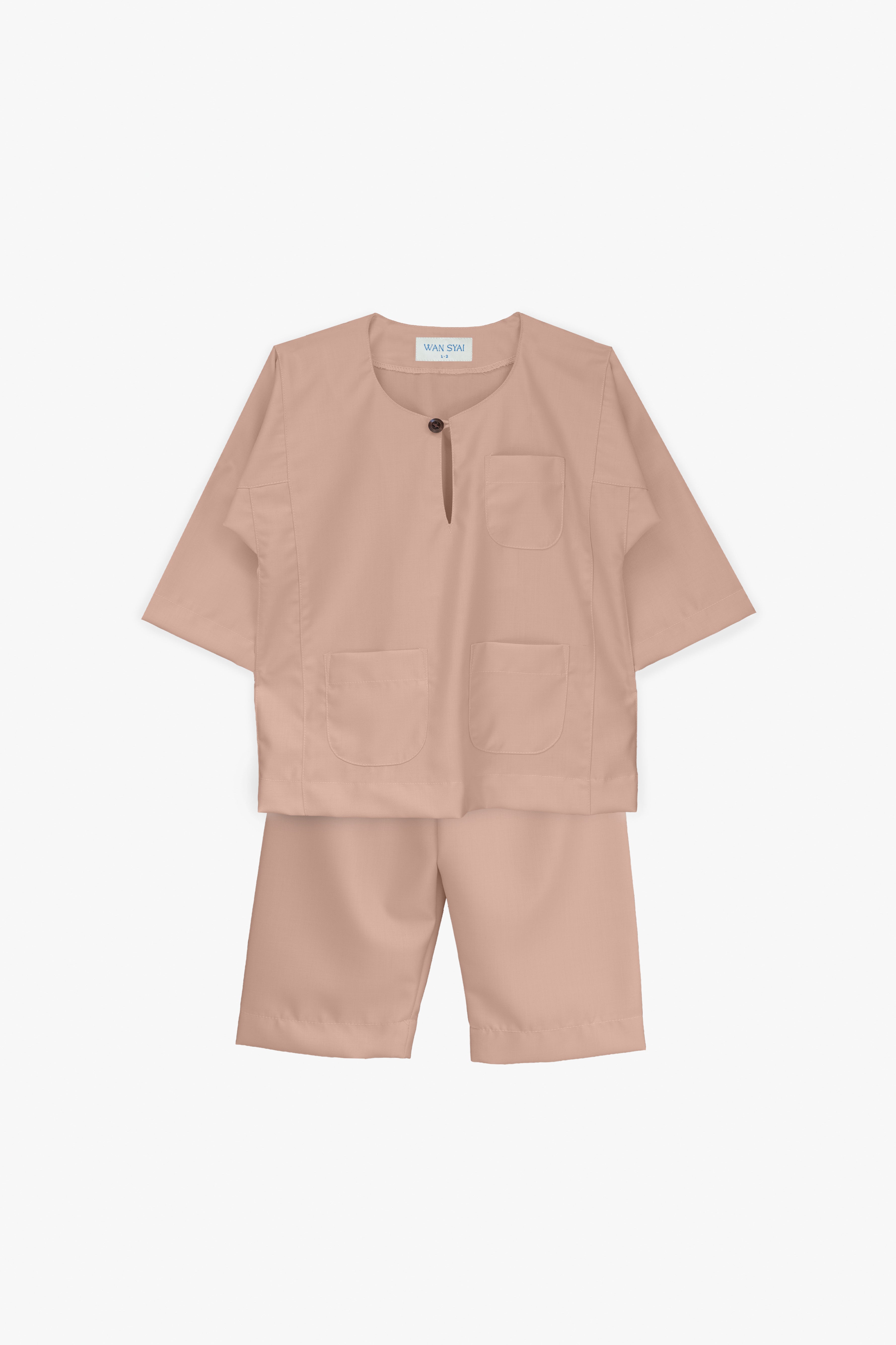 Teluk Belanga Kids with Pesak in Nude Pink