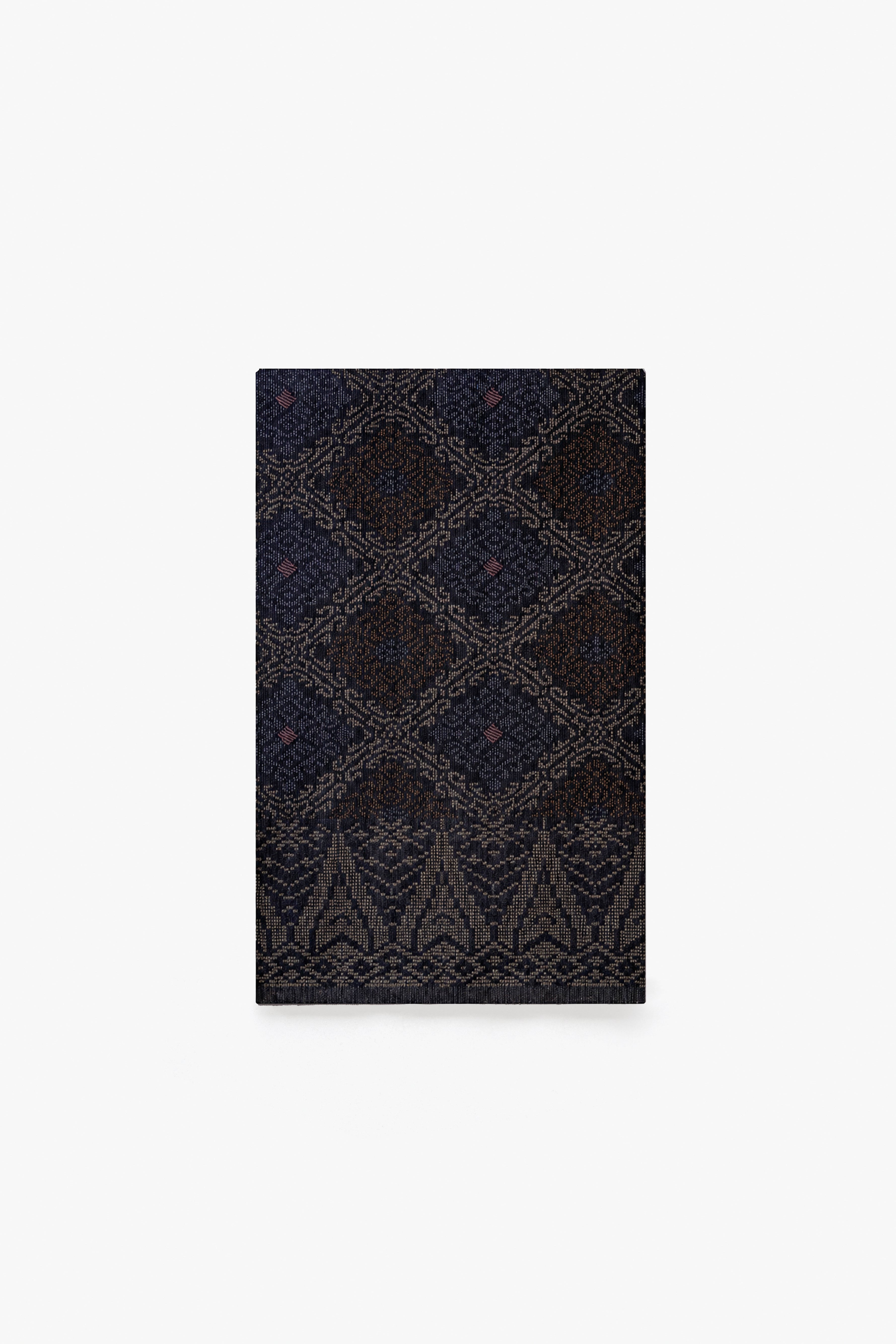 Songket Sampin in Rich Mahogany